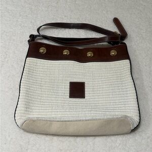 The Sak Cream and Brown Crossbody Bag